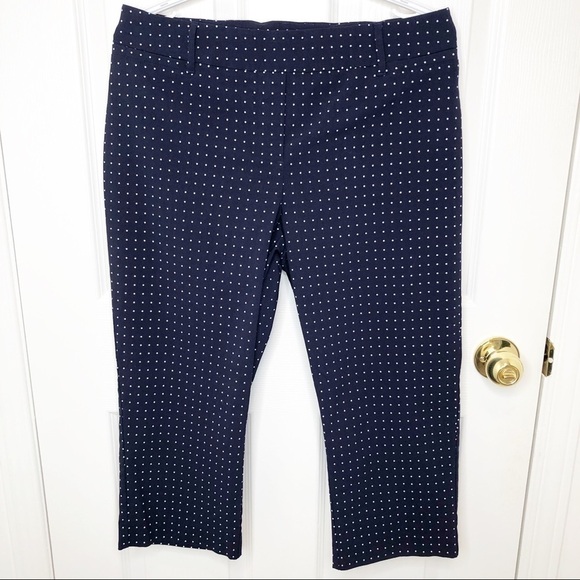 REITMAN’S The Iconic Polka Dot Pull On Navy and white Capris Pants size 12 - Picture 4 of 12